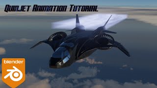 Quinjet Animation in Blender Blender Tutorial [upl. by Aznaed50]