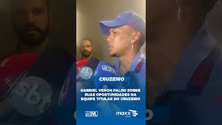 GABRIEL VERON FALOU DAS OPORTUNIDADES NA EQUIPE TITULAR DO CRUZEIRO [upl. by Hayouqes]