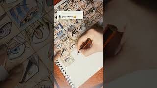 Drawing Saitamas eye anime drawing [upl. by Claudell]