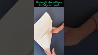 How to Make square shape Origami Paper from Rectangle shape paper viral shorts youtubeshorts [upl. by Abijah625]