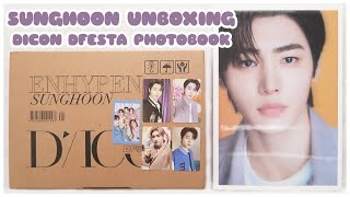 ✨ unboxing enhypen sunghoon dispatch dicon dfesta exhibition cover photobook  photocards  엔하이픈 박성훈 [upl. by Nagar]