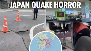 Huge earthquake rocks Japan and sparks tsunami warnings as people flee swinging buildings [upl. by Rasmussen85]