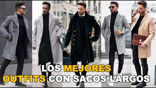 OUTFIT DE MODA PARA HOMBRES CON SACO LARGO ELEGANTES 😎👌 [upl. by Yelrak]