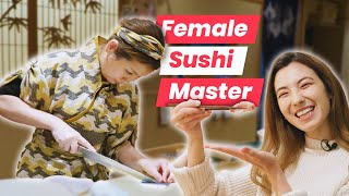 Japan’s First Female Sushi Chef Breaking Stereotypes in Sushi Industry [upl. by Anayeek]