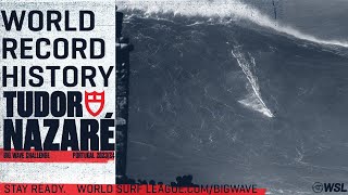 The History Of Big Wave World Records At Nazaré  TUDOR Nazaré Big Wave Challenge [upl. by Zetneuq]