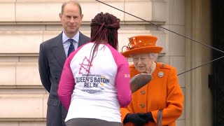 Kadeena Cox receiving the Baton from The Queen [upl. by Beaudoin240]