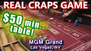 HIGH LIMIT CRAPS  Live Craps Game 51  MGM Grand Las Vegas NV  Inside the Casino [upl. by Ahswat616]