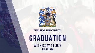 Teesside University Graduation Wednesday 10 July 2024  1030am [upl. by Irahs128]