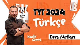 40 TYT Türkçe  Cümle Türleri  Kadir GÜMÜŞ  2024 [upl. by Ahtiek536]