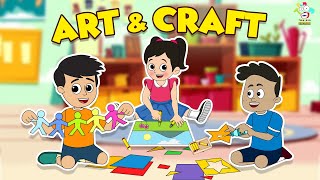 Art amp Craft With Gattu Chinki  Nonstop Craft Stories  English Moral Stories  English Cartoon [upl. by Dorrehs]