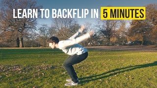 HOW TO BACKFLIP  Learn in 5 Minutes  Tricking Tutorial [upl. by Refinaj]