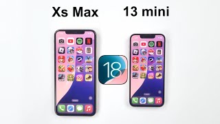 iOS 18  iPhone 13 mini vs iPhone XS Max Speed Test [upl. by Hahsia836]