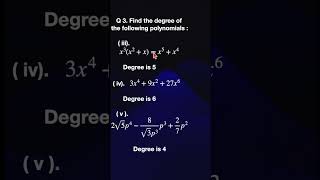 Samacheer Kalvi 9thStd  Algebra  Polynomials Exercise 3 1 Q3 [upl. by Chrissa]