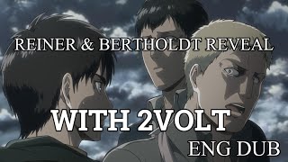 quotReiner and Bertholdts Trasformationquot but with 2Volt  Attack on Titan OST Change  ENG DUB [upl. by Sarina994]