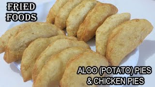 FRIED Potato Aloo Pies and Chicken Pies  Iftar Snacks  Trinidad Cooking [upl. by Anilak]