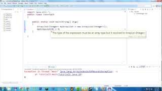 Java Tutorial 9 Hello Arrays and ArrayLists [upl. by Kryska]