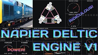 Napier Deltic Engine V1  read description  Engine Simulator [upl. by Platon]