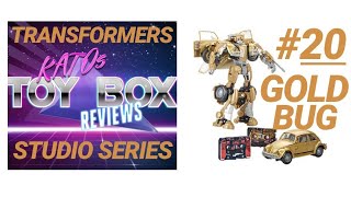 Bumblebee Movie Transforners Studio Series Retro Pop Highway exclusive Goldbug unboxing and review [upl. by Airt]