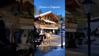 Switzerland in December 🇨🇭✨❄️ switzerland christmas luxurytravel christmasvacation shorts [upl. by Dorrie351]