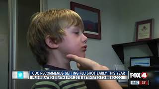 CDC recommends getting flu shot early this year [upl. by Aicileb]