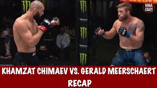 UFC Vegas 11 Khamzat Chimaev vs Gerald Meerschaert Recap [upl. by Colwin]