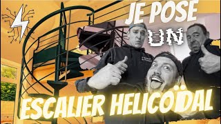 ✅ EP10 JE POSE L ESCALIER HELICOIDAL COLIMAÇON [upl. by Piderit601]