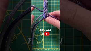 Braiding a Herringbone Paracord Dog Leash  Quick Tutorial  EASY FOR BEGINNERS [upl. by Rep]