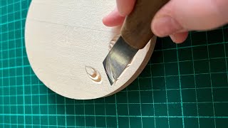 Carving very curved sides with a skew knife [upl. by Raquel]