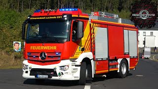 🚨 DLAK 2312  LF 1612  KdoW  TLF 4000 Feuerwehr Schwarzenbach Saale [upl. by Sension]