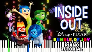 Inside Out Bundle Of Joy  PIANO TUTORIAL  DISNEY PIXAR  ANIMATED FILM PIANO MUSIC [upl. by Gilchrist]