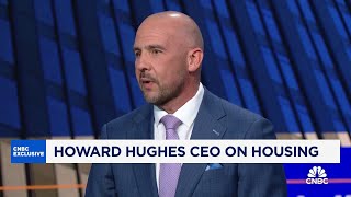 Until mortgage rates come down we wont see prices come down says Howard Hughes Corp CEO [upl. by Allerus]