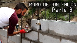 Muro de contencion con bloques H Parte 3 [upl. by Fotinas]