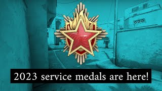 2023 CSGO SERVICE MEDALS ARE HERE amp Heres How To Get Them Faster [upl. by Nakre827]