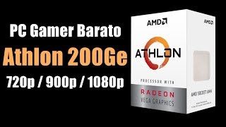 AMD Athlon 200GE VEGA 3 TESTE 9 GAMES [upl. by Ethben]