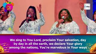 MAGNIFICENT GOD  By LoveWorld Singers South Africa  Highlights from LFMA 2022 Day 2 [upl. by Anawek]