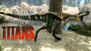 Alioramus Action  Path of Titans [upl. by Aday]