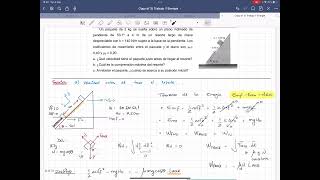 Ejercicio 15 Un paquete de 2kg se suelta sobre un plano inclinado Trabajo y energía [upl. by Dlonra138]