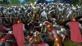 300 spartans vs 3000 zombies  Ultimate epic battle simulator [upl. by Waligore]