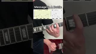 Message in A Bottle Guitar  Tabs guitarsheetmusic guitartutorial guitarcover [upl. by Samale369]