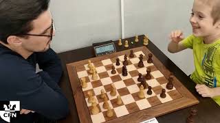 A Salamov 1254 vs Tweedledum 1495 Chess Fight Night CFN Blitz [upl. by Jaylene]