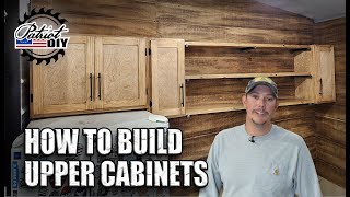 How To Build Upper Cabinets  DIY Wall Cabinets [upl. by Jeannette]