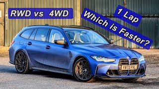 Is 4WD Faster than RWD around a Circuit BMW M3 Touring  4k [upl. by Ordnasela]