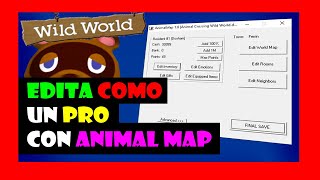 🗺 EDITA partidas FACIL con ANIMAL MAP 🍃 animal crossing WILD WORLD 🌍 [upl. by Alegnatal]