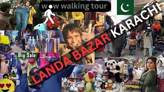 Landa Bazar Karachi Karachi Landa Bazar Shoes Karachi Walking Tour Pakistan Walking Tour [upl. by Leahcimauhsoj970]