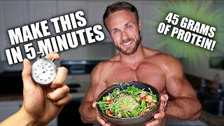 AMAZING VEGAN MEAL IN 5 MINS WITH MACROS amp MICROS [upl. by Anewor]