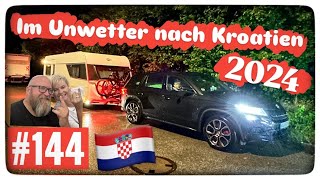 Kroatien mit dem Wohnwagen 2024  Camping Park Umag😉VorbereitungAnfahrt und Aufbau [upl. by Aihtibat845]