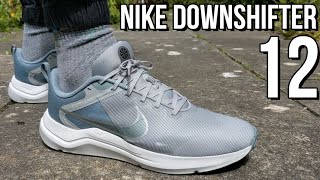 NIKE DOWNSHIFTER 12 REVIEW  On feet comfort weight breathability AND price review [upl. by Lipcombe]