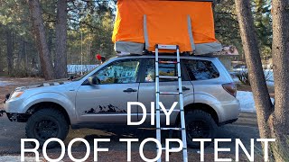 DIY Hard Shell Roof Top Tent build  Timelapse [upl. by Kabab]