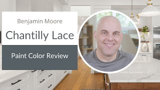 Benjamin Moore Chantilly Lace Paint Color Review [upl. by Alatea]