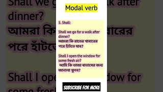 Modal verb with examples [upl. by Sydalg]